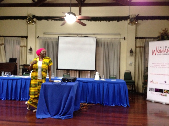 Marcia 'Culture' Gordon delivering her workshop